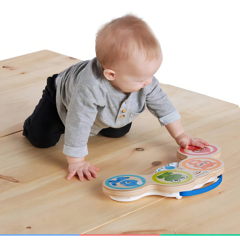 Brinquedo Educativo Bebê Interativo Tambor Musical Touch 6+m