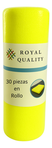 30 Trapos Microfibra Limpieza Multiuso 40x40 Absorbente Amarillo Lisa