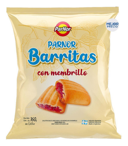 Galletitas Dulces Barritas Par Nor Sabor Membrillo