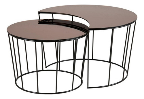 Mesa De Centro Tero Nogal Këssa Muebles