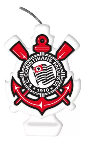 Vela De Aniversário Emblema Corinthians Festcolor