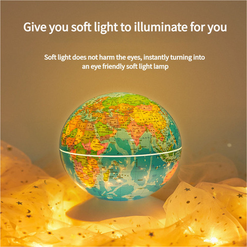 Hjq Projetor Smart Globe De 14 Cm, 6 Mapas, 3 Luzes,