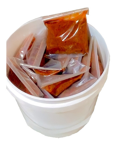 Cubeta De Pipián Rojo Con 25 Bolsas De 150g (3.75kg Neto)