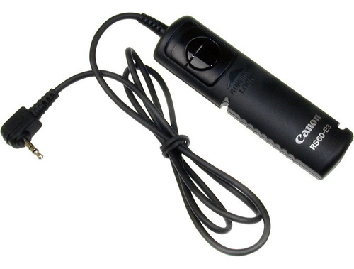 Obturador remoto Canon RS-60e3, cor preta