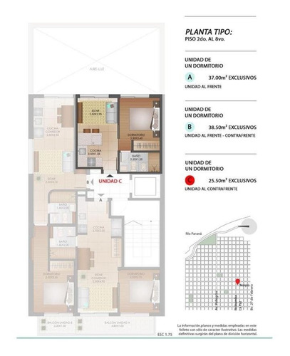 Imagen 17 de 17 de Departamentos De 1 Dormitorio En Zona Universitaria