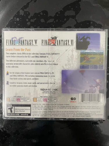 Final Fantasy Anthology (ps1) Original (Reacondicionado)