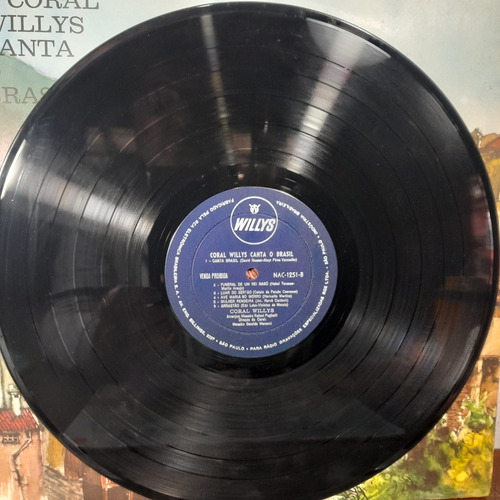 Lp Vinil O Coral Willys Canta O Brasil Ótimo Estado.
