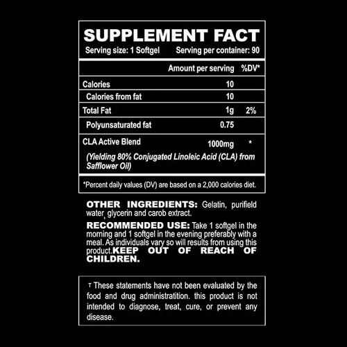 Suplemento Ácido Linoléico Conjugado 1000 - 90 Softgel