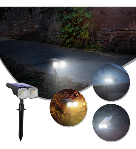 Luces Solares Led Para Exteriores, Focos De Paisaje Terrestr