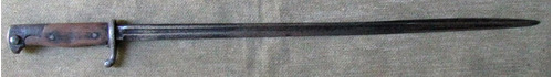 Imagen 1 de 4 de Bayoneta Antigua Largo De Hoja 0.51 Largo Total 0.65
