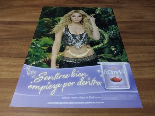 (pg201) Shakira * Publicidad Clipping Activia