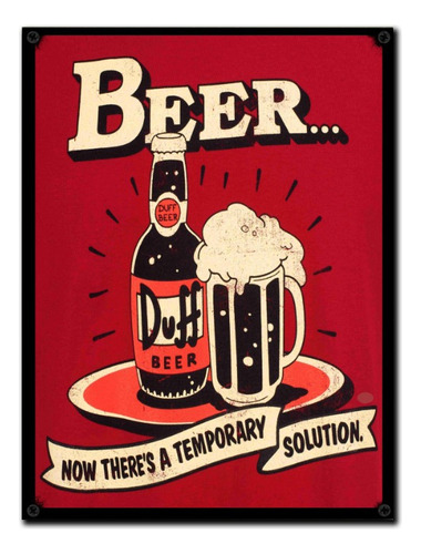 #86 - Cuadro Vintage 30 X 40 / No Chapa Beer Cerveza Cartel