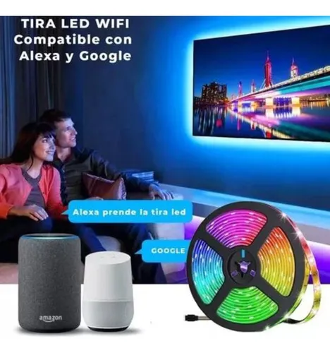 Tira Led Wifi Rgb 20 Metros Alexa Google Home App Control
