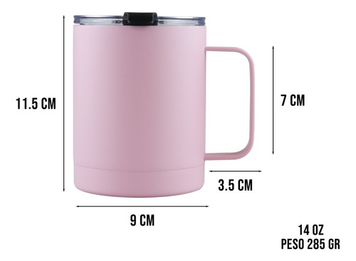 Termo 14oz De Acero Inoxidable Térmico Taza Para Café 414ml