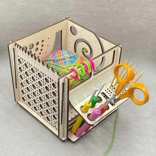 Cuenco De Madera Para Hilo Todo En Una,porta Hilo De Crochet