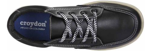 Zapatos Colegiales Bagglia Negro Para Niño Croydon
