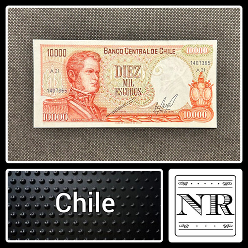 Chile - 10000 Escudos - Año 1974 - P #148 - Cano Molina