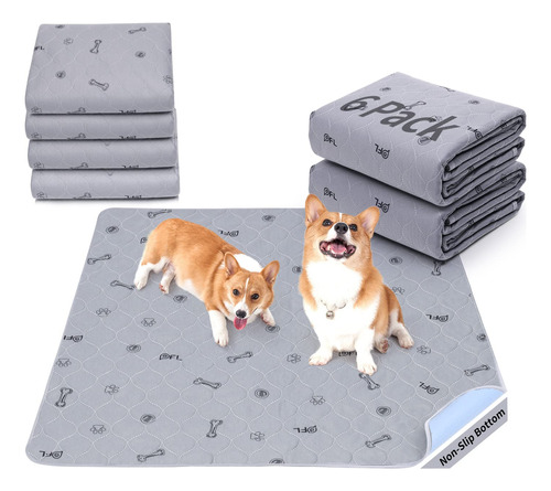 6 Alfombras Para Orina De Perro Impermeable (40cmx60cm)