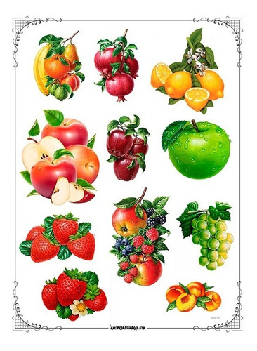 Imagen 7 de 9 de Láminas Para Transferencias Tamaño A4 - 21 X 29 Cm - Vintage
