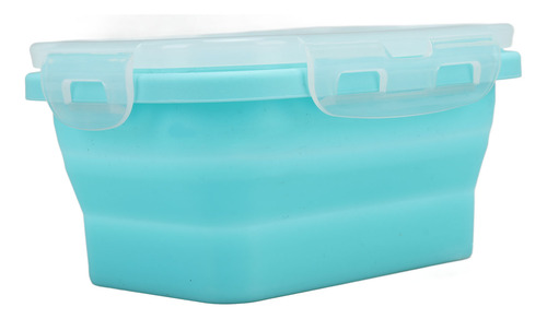 Recipiente De Silicona Azul Para Almacenamiento De Alimentos