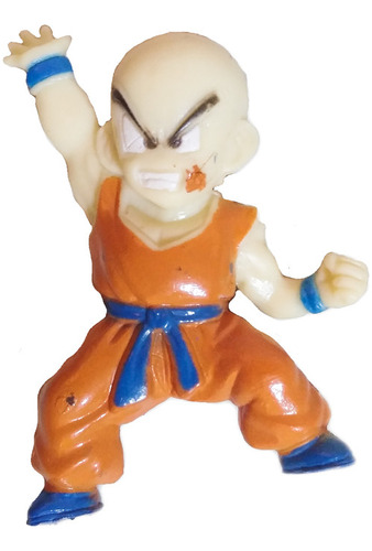 Figura Llavero Dragon Ball Z Krilin Uniforme Tortuga 4cm