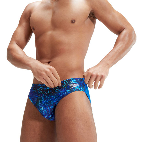 Pantaloneta De Baño Allover Digital Brief 7cm Azul-32 Speedo