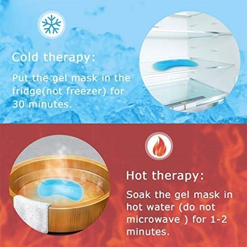 Antifaz Mascara Relajante De Gel Frío-calor 3 Funciones