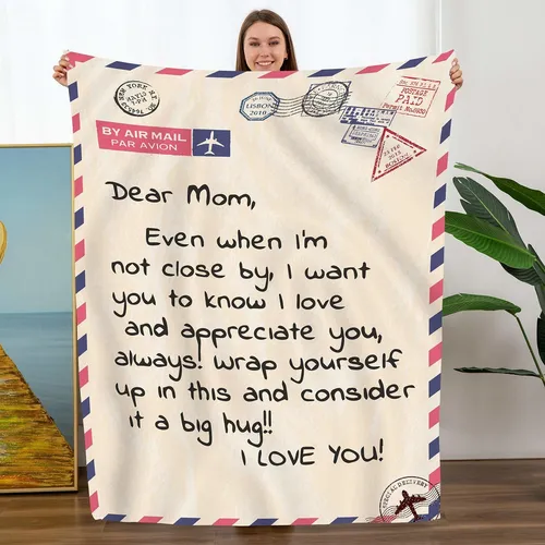 comprar Manta Mi Mamá De Hija Hijo  Regalo Cumpleaños De Mamã...