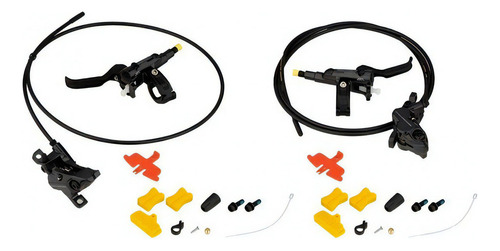 Freno de disco hidráulico de 4 pistones D/t Deore BL-M6100/BR-M6120