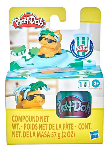 Masa Play-doh Sun Fun Pals Ast 3 Pack Multicolor Animales