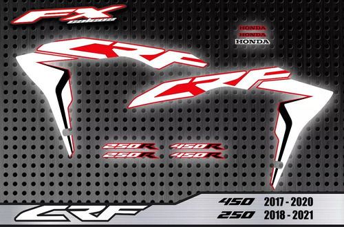 Calcos Opcionales Honda Crf 250 450 2018 Fxcalcos2