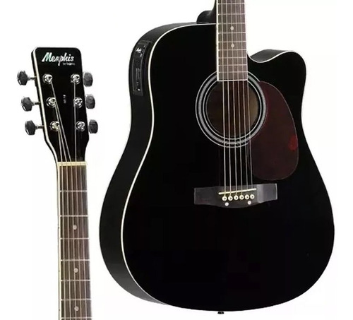 Violão eletroacústica Tagima Memphis MD 18 para destros tabbaco burst madeira técnica satin