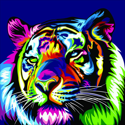 Vinilos Decorativos Art Vectores Animales 120x80cm