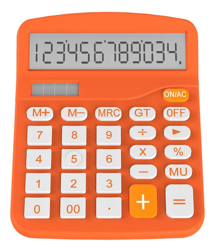 Calculadora De Escritorio Helect Esatandar Naranja