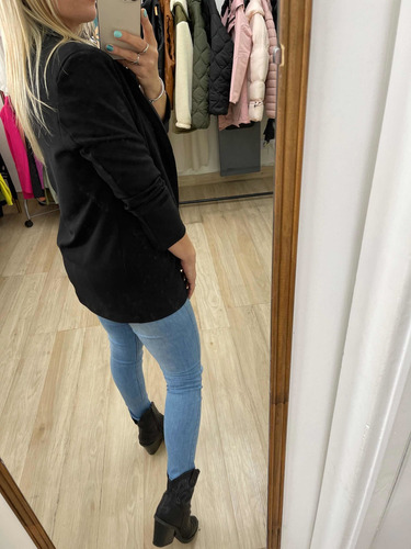 Imagen 5 de 9 de Blazer Saco Largo Lima Naranja Blanco Mujer The Big Shop