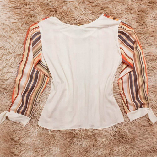 Imagem 2 de 3 de Blusa Blusinha Evangelica Feminina Amarração Linho E Malha