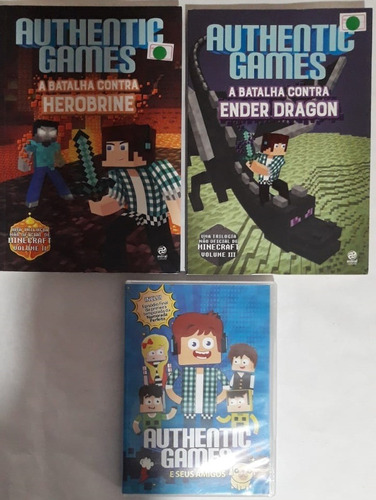 Coleção Authenticgames  - Lote Com 2 Livros + Dvd Original