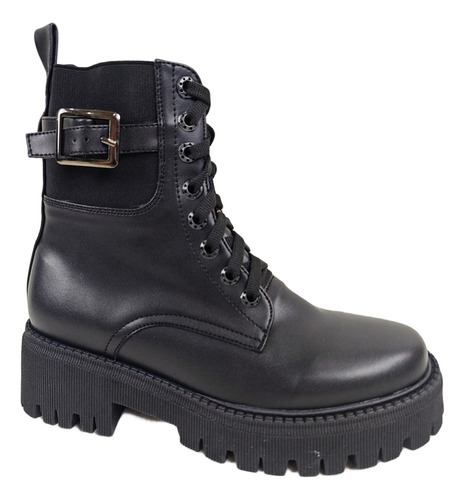 Botines Con Hebilla De Cinturón Para Mujer, Tacones Medios