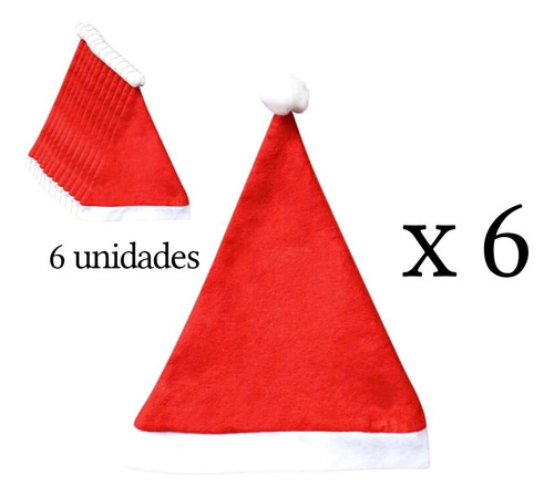  Sombrero De Navidad / 6 Unidades