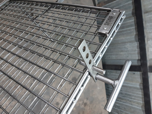 Imagen 10 de 10 de Parrilla Asador Pinche Regulable 35x50 Malla Prem - Brasas®