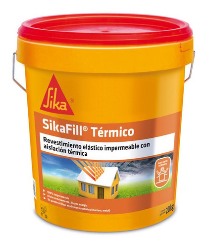 Imagen 1 de 3 de Sikafill 300 Revestimiento Térmico Impermeable 18,9 Lt