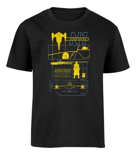 Star Wars Playera Infantil Mandalorian Grogu N-1 Oficial