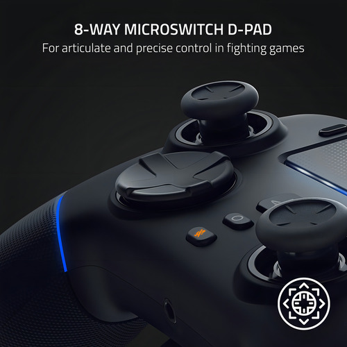 Razer Wolverine V2 Pro - Driver Inalámbrico Para Juegos Para Playstation 5 / Ps5, Pc: Botones De Acción Mecánico Táctil - Microinterruptor De 8 Vías D-pad - Hypertrigger - 6 Botones Remappables