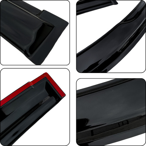 4 Windows Visor Honda Civic Sedán 2001 02 03 04 2005 Mugen
