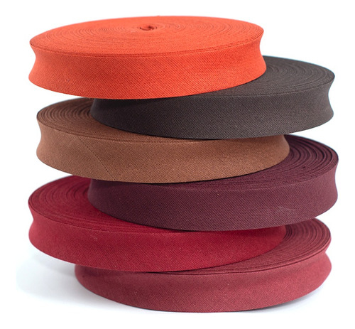 Cinta Bies De Algodón 20 Mm Rollo X 25 Mts Los Colores Color A Elección