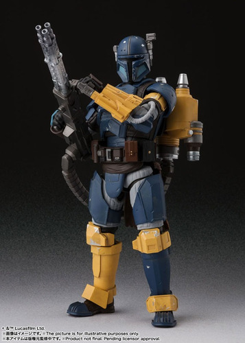 Bandai Jp S.h Figuarts Star Wars: Heavily Armed Mandalorian (Usado)