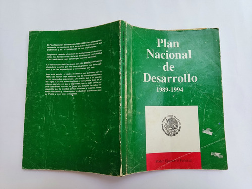 Libro Plan Nacional De Desarrollo, 1989-1994 167b9 (Usado)
