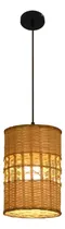 Comprar Lámpara Colgante De Bambú Detalle Color Negro