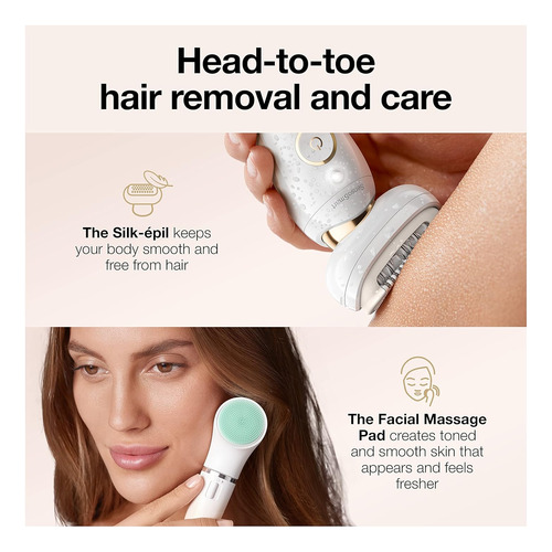 Depiladora Braun Ses 9300 3d, Set De Belleza Y Spa