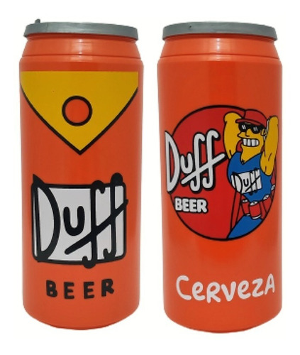 10 Vasos Tipo Lata Duff 1 Litro Duff Man Coleccion Bebidas